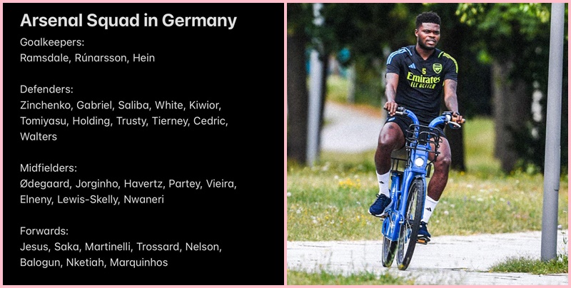 homas Partey có tên trong danh sách tham dự chuyến du đấu hè của Arsenal homas Partey có tên trong danh sách tham dự chuyến du đấu hè của Arsenal